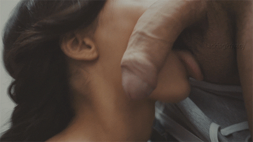 Slow BJ on uncut dick